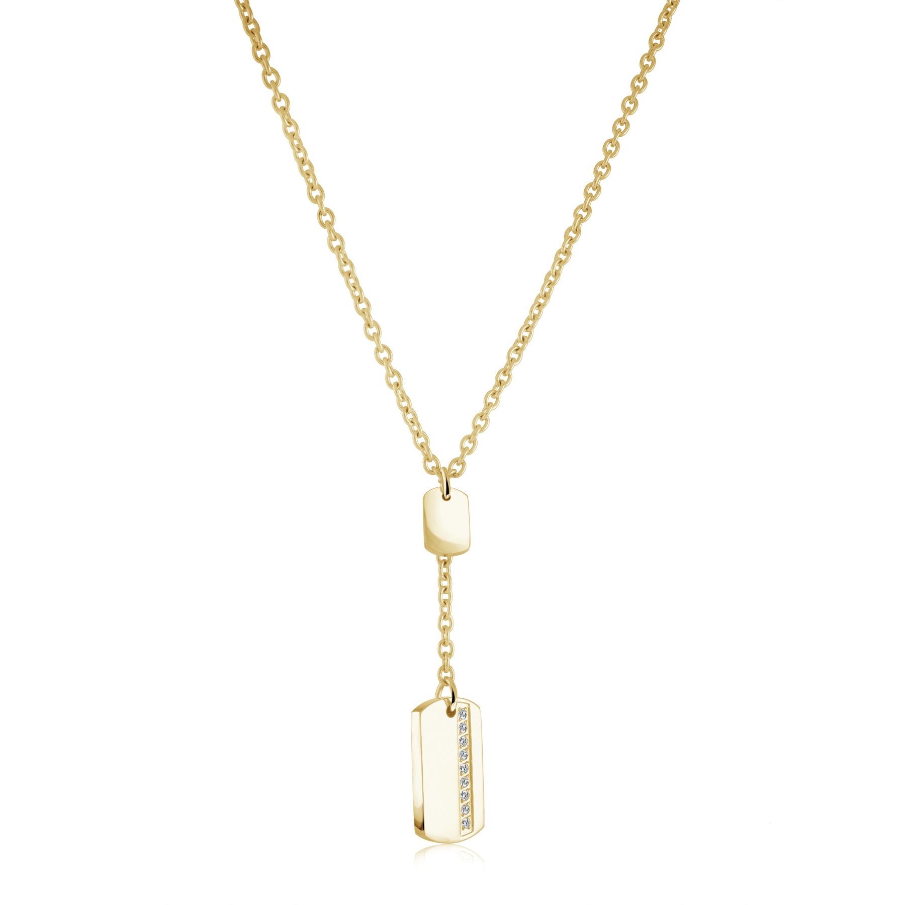 Veloria Tag Cz Necklace