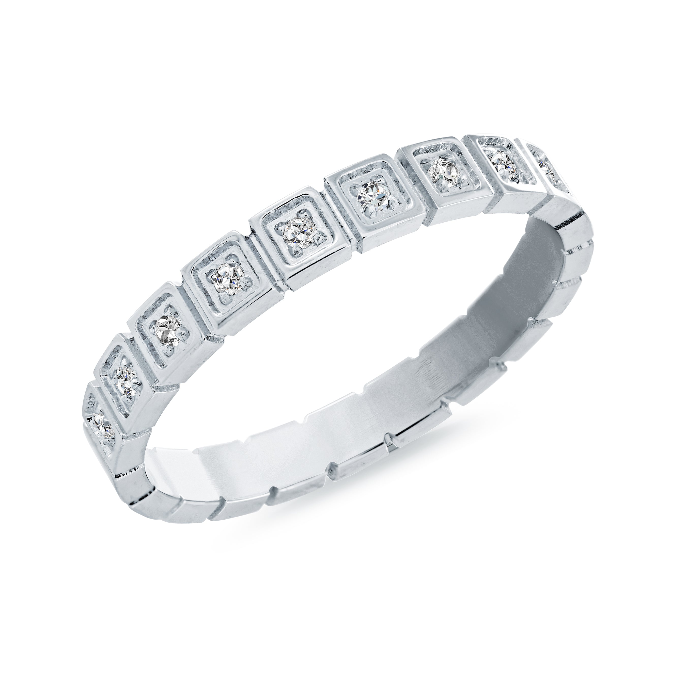 3mm Quadrant Cz Ring