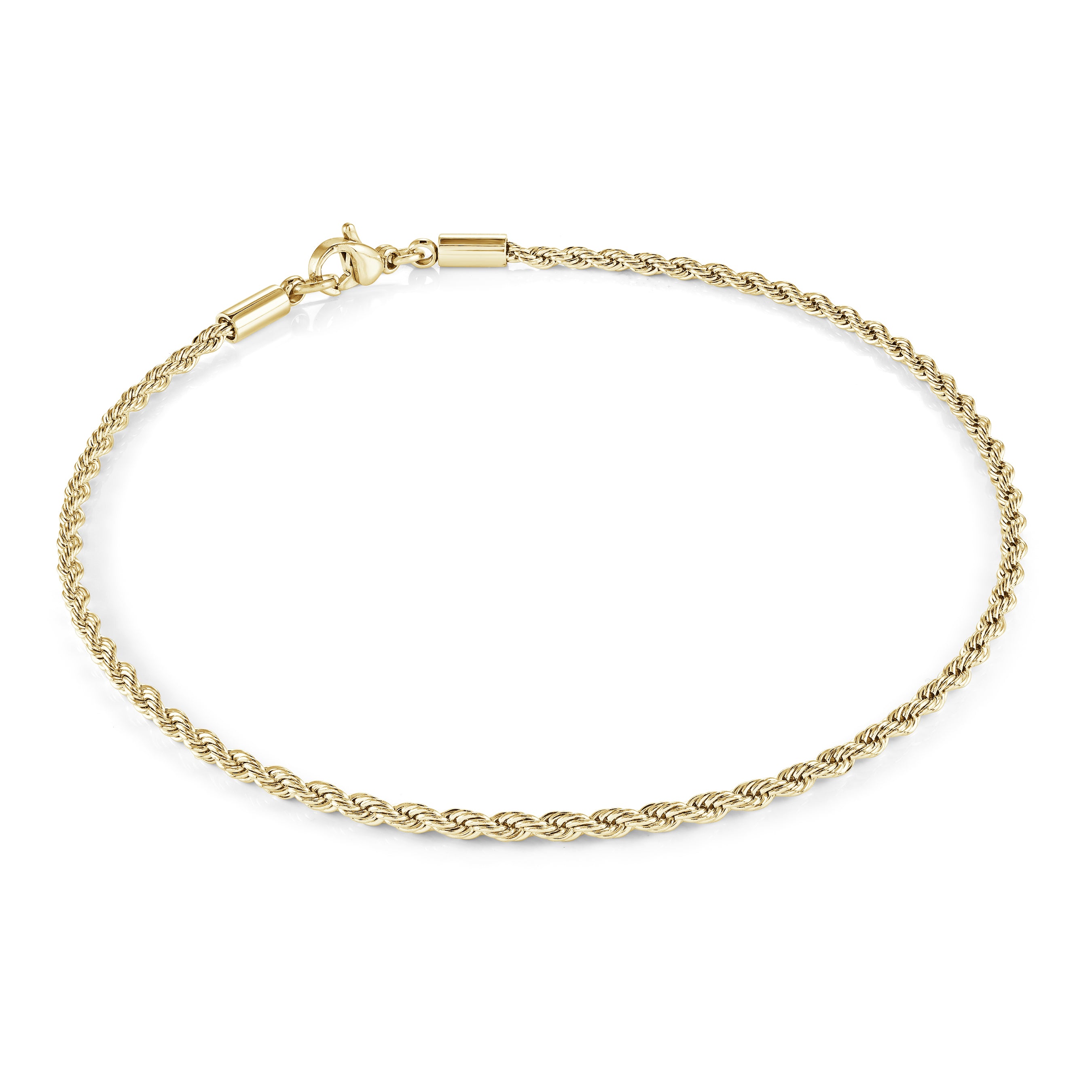 Bracelet de cheville scintillant taille diamant de 4 mm