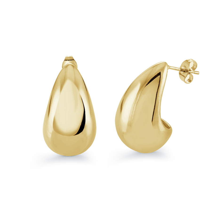 26mm Large Puff Drop Earrings