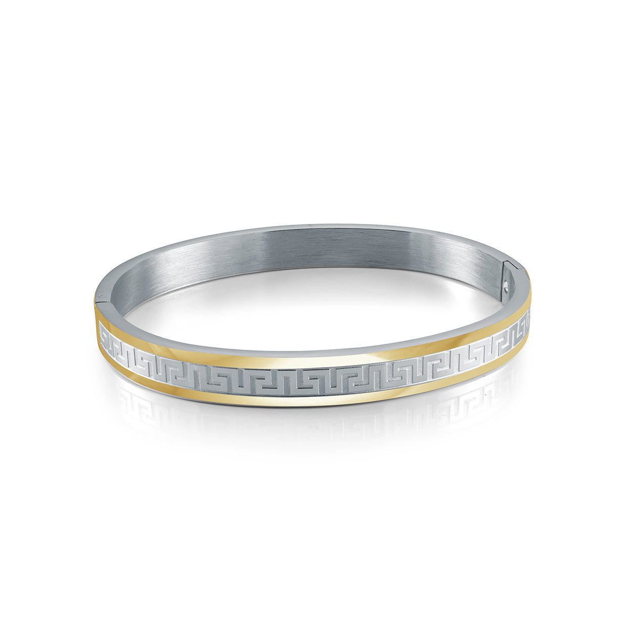 Bracelet jonc à clé grecque